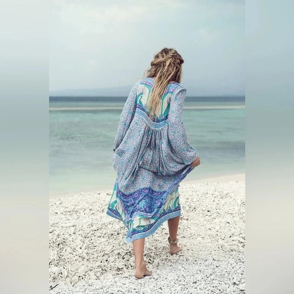 Spell and the Gypsy Collective Xanadu Boho Maxi Dress Original Release Peacock - Picture 3 of 16